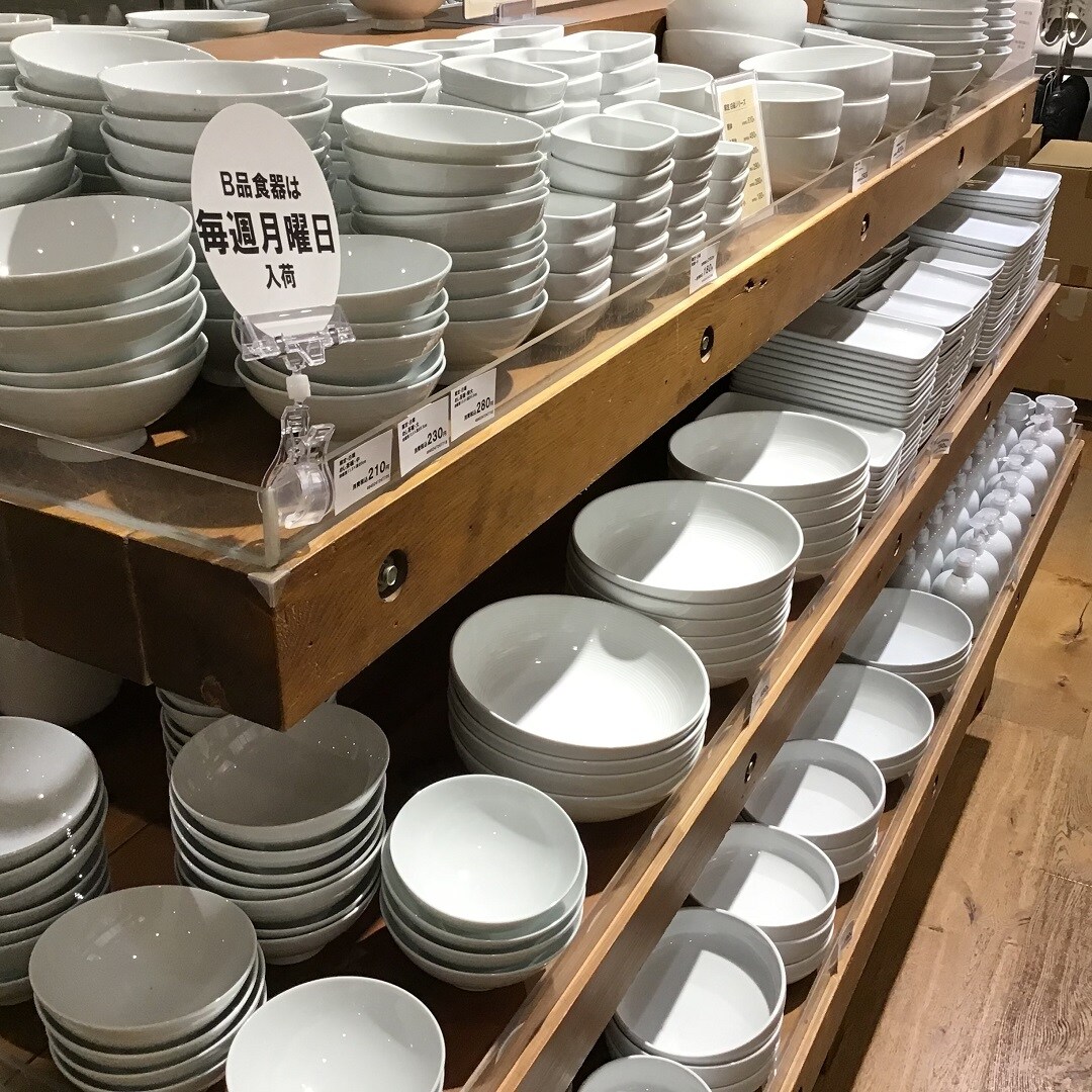MUJI新宿】[毎週月曜日入荷]B品食器｜無印良品 新宿靖国通り